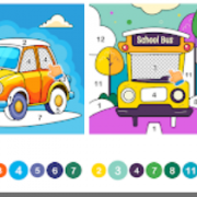 Cars color by number for kids Версия: 1.0 (1)