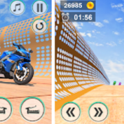 Moped games - Motorcycle Game Версия: com.gf.mega.ramps.games